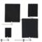Set of 4 black solid flags