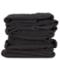 Molleton black - width 3m - per meter length