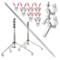 Background Support Kit 3 m - LARGE (aluminium)